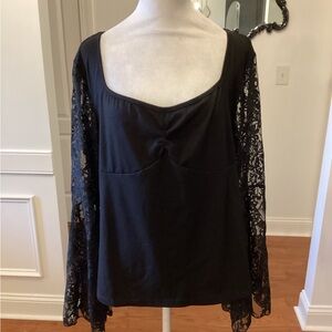 Lace Bell Sleeve  Blouse